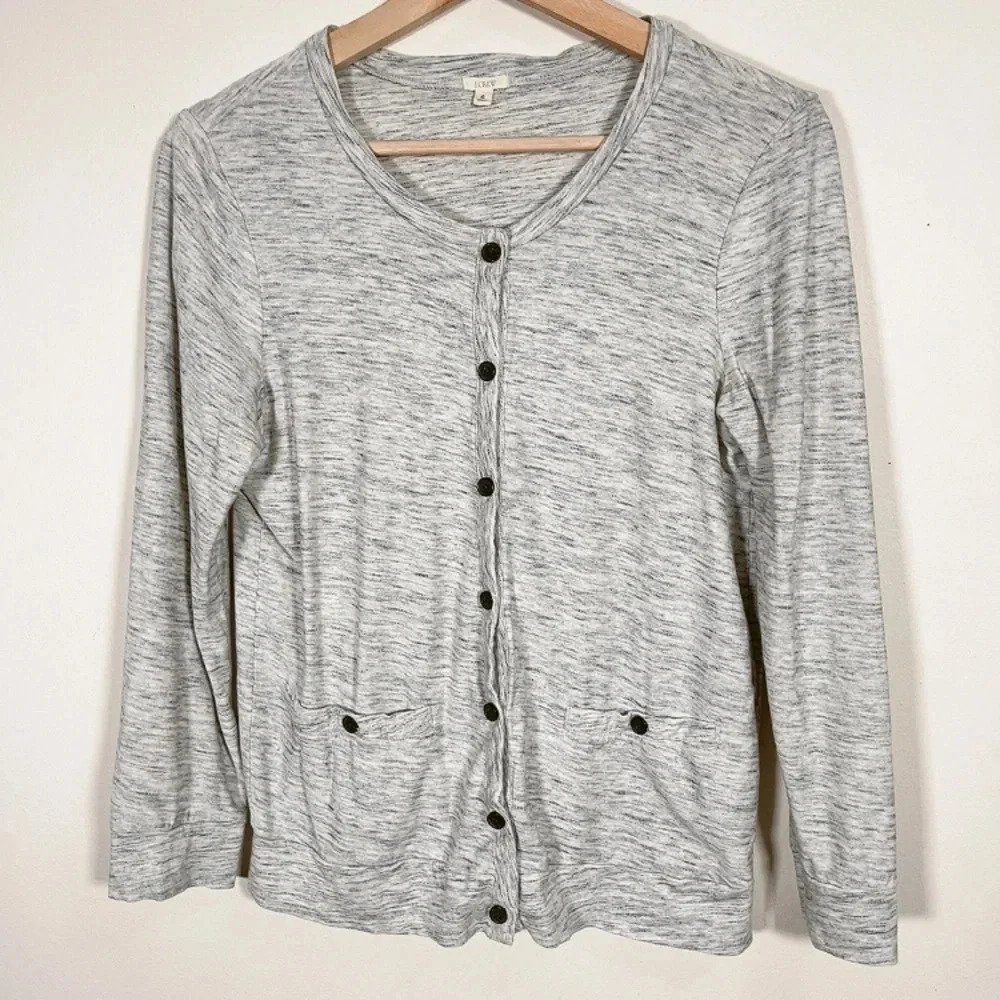 J.Crew Button  Grey Cardigan